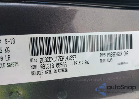 2014 Dodge Charger R/T Max from USA, damaged, VIN 2C3CDXCT7EH141297
